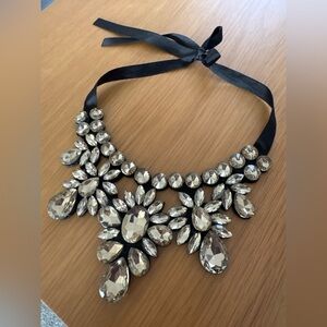 White House Black Market Crystal Statement Necklace